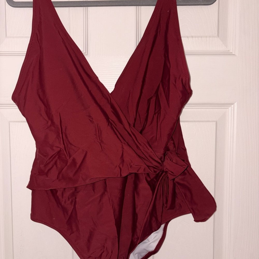 Cupshe Burgundy One Piece